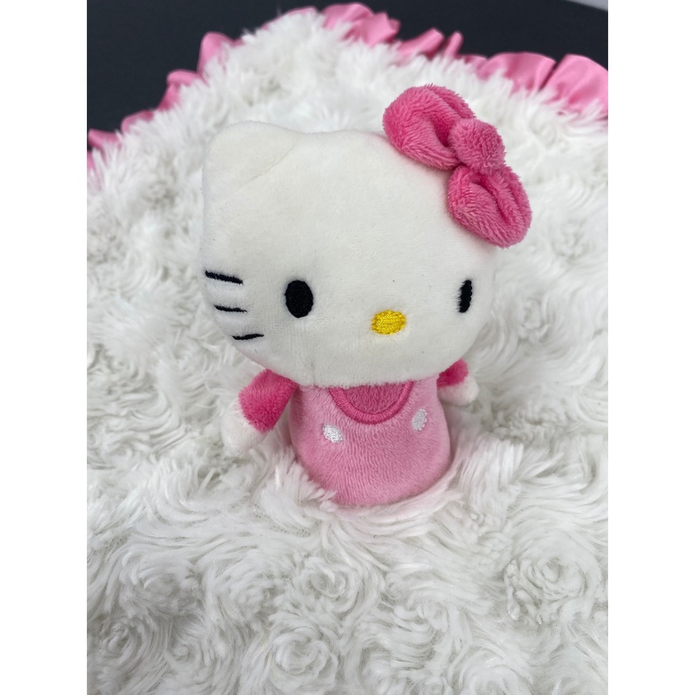 Hallmark itty bittys Hello Kitty Baby Lovey Security Blanket Pink White KDD1142 - Picture 3 of 11
